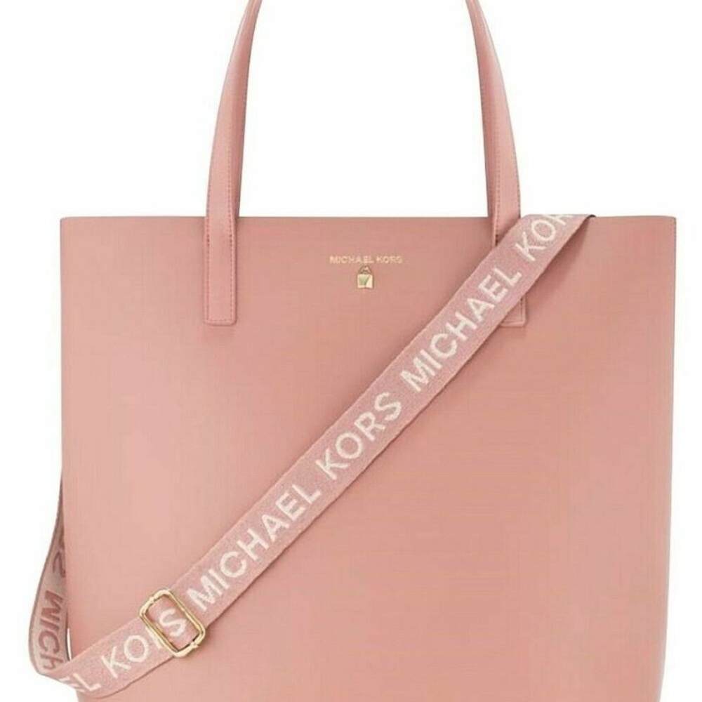 Michael Kors Pink Structured Tote Bag